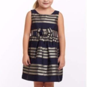 Lilly Pulitzer little liney metallic striped dress